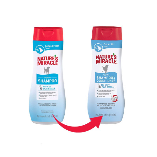 Шампунь-кондиционер 8in1 Nature’s Miracle для щенков с ароматом хлопка