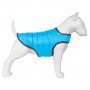 Легкая куртка-накидка для собак AiryVest голубого цвета на липучке
