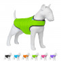 Легкая куртка-накидка для собак AiryVest салатового цвета на липучке