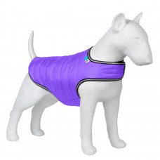 Легка куртка-накидка для собак AiryVest фіолетового кольору на липучці