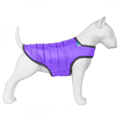 Легкая куртка-накидка для собак AiryVest фиолетового цвета на липучке