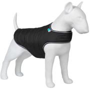 Легка куртка-накидка для собак AiryVest чорного кольору на липучці - фото 1