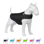 Легка куртка-накидка для собак AiryVest чорного кольору на липучці - фото 3