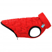 Двостороння куртка-жилетка для собак AiryVest UNI червоно-чорного кольору