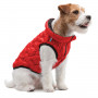 Двостороння куртка-жилетка для собак AiryVest UNI червоно-чорного кольору