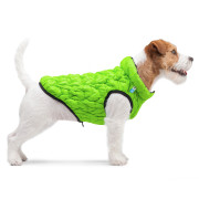 Двухсторонняя куртка-жилетка для собак AiryVest UNI салатово-чёрного цвета - фото 3