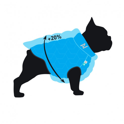 Двостороння куртка-жилетка для собак AiryVest UNI салатово-чорного кольору