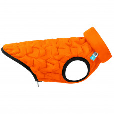 Двостороння куртка-жилетка для собак AiryVest UNI помаранчево-чорного кольору