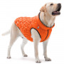 Двостороння куртка-жилетка для собак AiryVest UNI помаранчево-чорного кольору