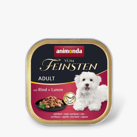 Вологий корм Animonda Vom Feinsten Adult з яловичиною та ягнятиною для собак 150 г