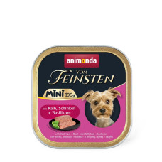 Корм влажный Animonda Vom Feinsten Mini для взрослых собак мелких пород з телятиною, шинкою + базилік 100 г