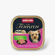 Вологий корм Animonda Vom Feinsten Mini з яловичиною, качкою та орегано для малих порід 100 г - фото 1