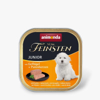 Вологий корм Animonda Vom Feinsten Junior з птицею та індичими серцями для цуценят 150 г