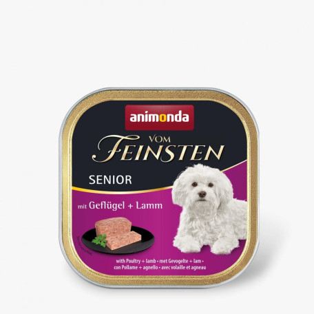 Вологий корм Animonda Vom Feinsten Senior з птицею та ягнятиною для літніх собак 150 г