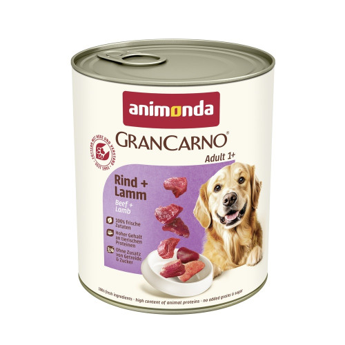 Корм влажный GranCarno Adult Beef Lamb для взрослых собак с говядиной і ягнятиною