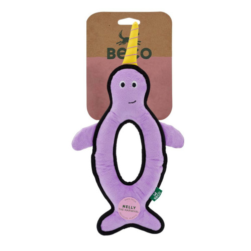 М'яка іграшка Нарвал екологічна для собак Beco Pets