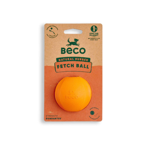 М'ячик з отвором для ласощів Fetch Ball помаранчевий для собак Beco Pets