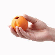 Мячик с отверстием для лакомств Fetch Ball оранжевый для собак Beco Pets - фото 6