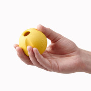 Мячик с отверстием для лакомств Fetch Ball желтый для собак Beco Pets - фото 3