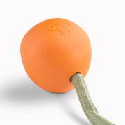 Игрушка мячик на веревке Slinger Ball оранжевый для собак Beco Pets - фото 5