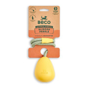 Игрушка на веревке Slinger Pebble желтая для собак Beco Pets - фото 2