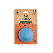 Іграшка м'ячик Wobble Ball з отвором для ласощів блакитний для собак Beco Pets - фото 2
