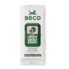 Вологі серветки для собак Beco Pets, аромат кокосу, біорозкладні