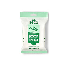 Вологі серветки для собак Beco Pets Bamboo, без запаху, біорозкладні