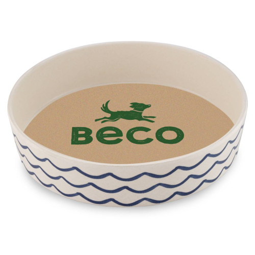 Миска для собак Beco Pets, бамбуковая, голубая