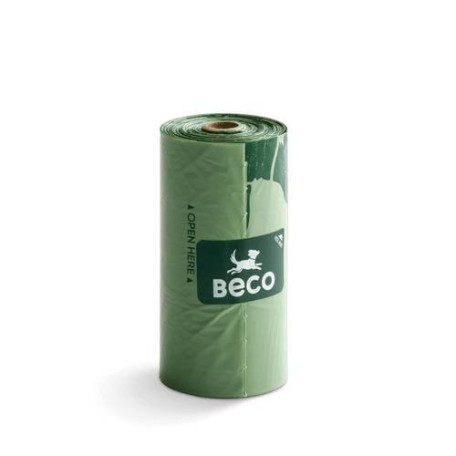 Одноразовые пакетики для уборки за собаками Beco Pets без запаха