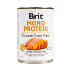 Корм влажный Brit Mono Protein Turkey and Sweet Potato для собак с индейкой та бататом 400 г