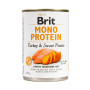 Корм вологий Brit Mono Protein Turkey and Sweet Potato для собак з індичкою та бататом 400 г