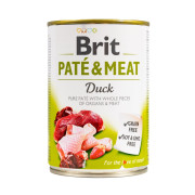 Корм влажный Brit Care Pate and Meat для взрослых собак с уткой 400 г - фото 1