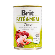 Корм вологий Brit Care Pate and Meat для дорослих собак з качкою 400 г