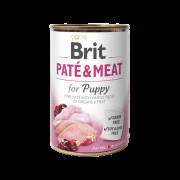 Корм вологий Brit Care Pate and Meat для цуценят з куркою та індичкою 400 г - фото 1