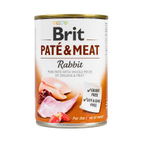 Корм влажный Brit Care Pate and Meat для взрослых собак с кроликом 400 г