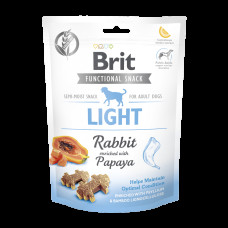 Ласощі Brit Care Functional Snack Light для собак для контролю ваги з кроликом та папаєю 150 г