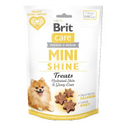 Лакомства Brit Care Mini Treats Shine для собак мелких пород для блискучої шерсті лосось 50 г - фото 1