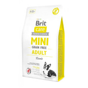 Корм сухий Brit Care Grain Free Mini Adult Lamb для дорослих собах мініатюрних порід з ягням - фото 2