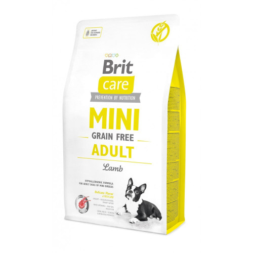 Корм сухий Brit Care Grain Free Mini Adult Lamb для дорослих собах мініатюрних порід з ягням