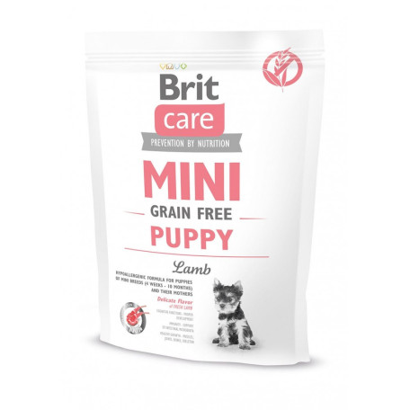 Корм сухий Brit Care Grain Free Mini Puppy Lamb для цуценят та молодих собак мініатюрних порід з ягням