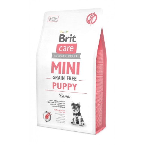 Корм сухой Brit Care Grain Free Mini Puppy Lamb для щенков та молодих собак мініатюрних порід с ягнёнком