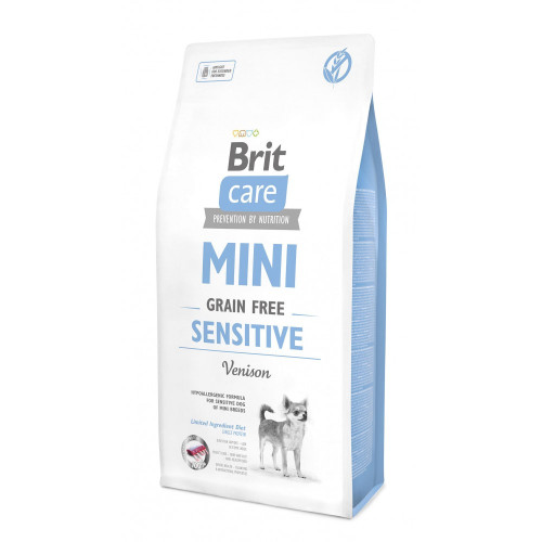 Корм сухой Brit Care Grain Free Mini Sensitive для собак мініатюрних порід з чутливим травленням с олениной