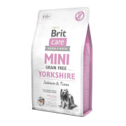 Корм сухий Brit Care Grain Free Mini Yorkshire для йоркширських тер’єрів з лососем та тунцем 400 г - фото 1