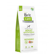 Корм сухой Brit Care Dog Sustainable Adult Medium Breed для взрослых собак средних пород с курицей та комахами - фото 3