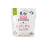 Корм сухий Brit Care Dog Sustainable Sensitive для собак з чутливим травленням з рибою та комахами - фото 1