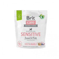 Корм сухой Brit Care Dog Sustainable Sensitive для собак з чутливим травленням з рибою та комахами