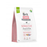 Корм сухий Brit Care Dog Sustainable Sensitive для собак з чутливим травленням з рибою та комахами - фото 2