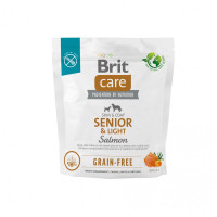 Корм сухий Brit Care Dog Grain-free Senior and Light для старіючих собак беззерновий з лососем