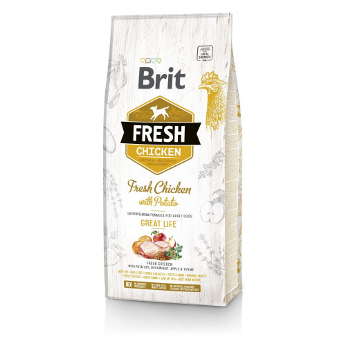 Brit Fresh Chicken with Potato Adult 2.5 кг